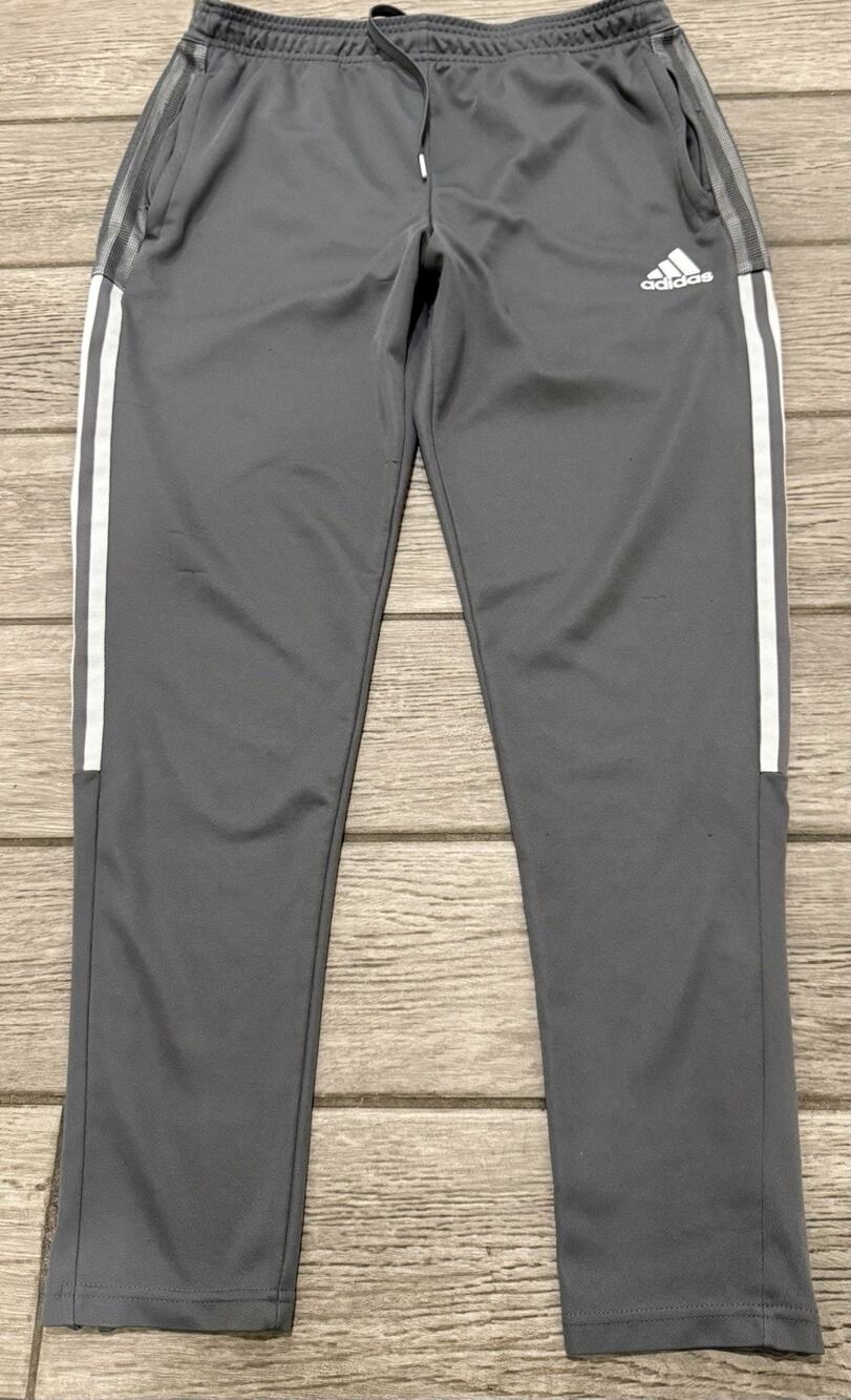 Adidas Tiro Aeroready Track Pants Mens L Grey Primegreen Soccer Training Active